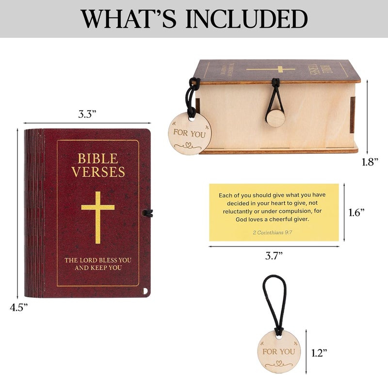 DINIZON 150 Pcs Christian Bible Verses Box, Easter Gifts for Catholic Men Women, Read This When Bible Verses Jar For Daily Encouragement, Catholic, Bible Gifts for Women, Easter Stocking Stuffer for Kids - Image 5